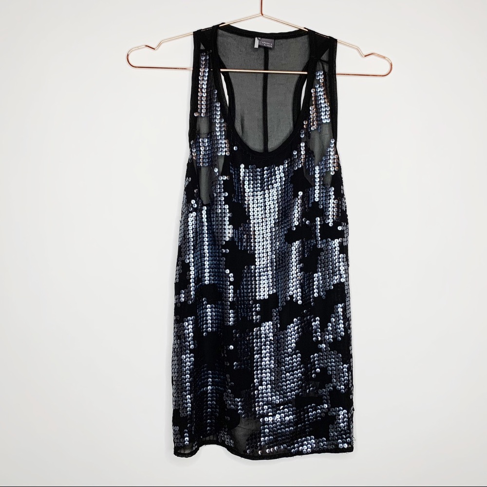 Urban Outfitters black Sparkle & Fade sequin tank - Picture 1 of 4
